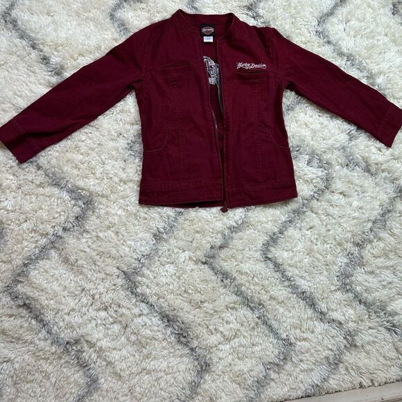 Harley-Davidson Burgundy Jacket - Picture 5 of 8